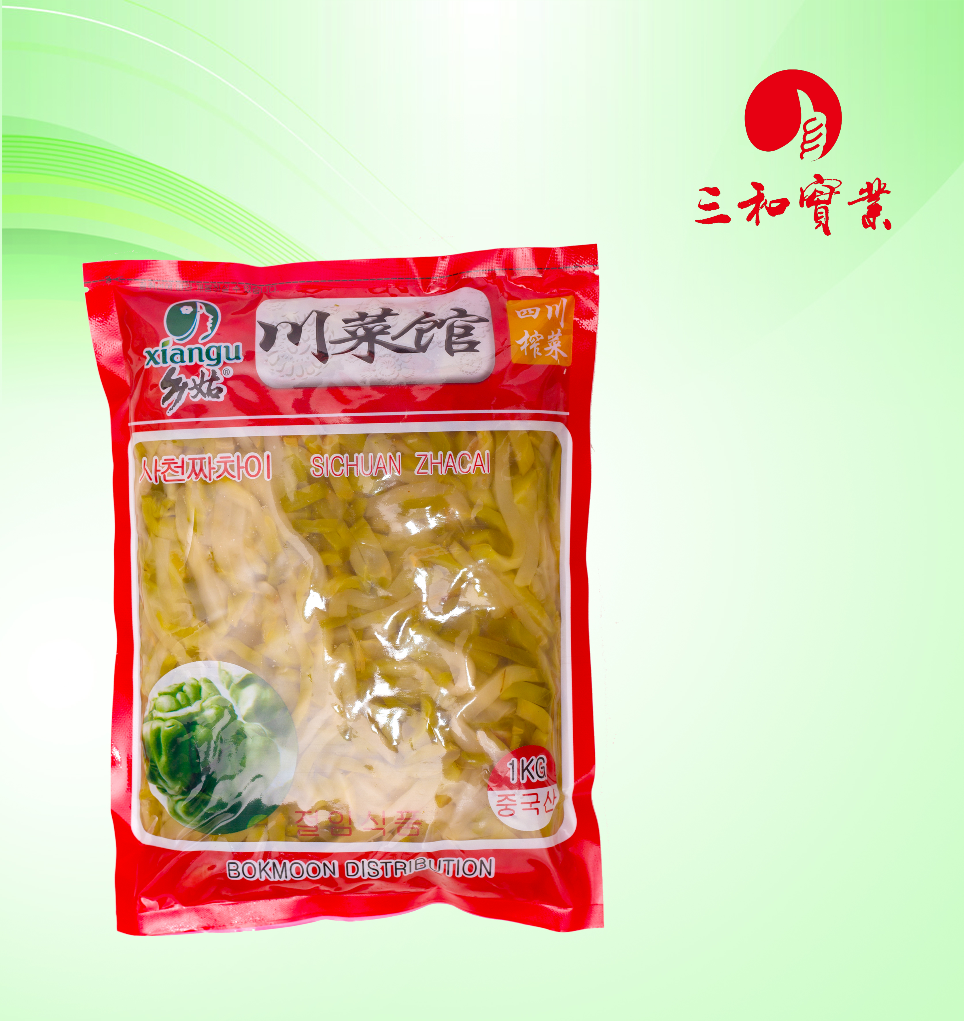编号1-11   1kg乡姑牌榨菜丝（出口韩国）